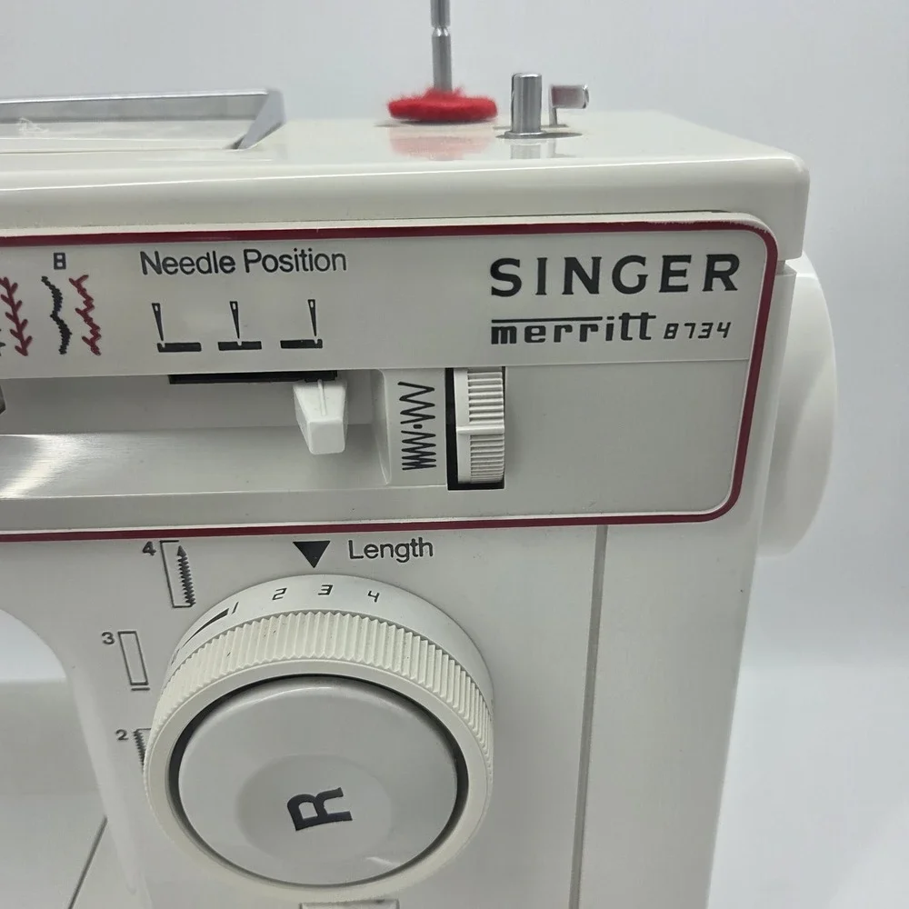 Singer Merritt Model 8734 Sewing Machine 8 Settings Tested No Foot Pedal Power